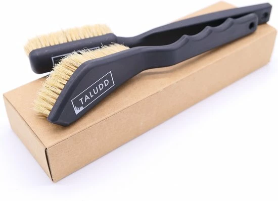 Taludd Klimborstelset - 2x Klimborstel Van Echt Varkenshaar - 1 Rechte En 1 Gehoekte Borstel - Voor Klimmen En Boulderen, Binnen En Buiten - Zwart 3 Taludd Klimborstelset - 2x Klimborstel Van Echt Varkenshaar - 1 Rechte En 1 Gehoekte Borstel - Voor Klimmen En Boulderen, Binnen En Buiten - Zwart - Afbeelding 3