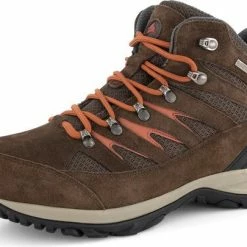 Travelin' Nyborg - Hoge Heren Wandelschoenen - Waterdicht En Ademend - Bruin Leer - Maat 45 -Mushie  winkel 550x405 1