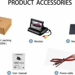 Yoelbaer Draagbare Display 4.3 Inch Color LCD TFT Monitor -Mushie  winkel 550x407