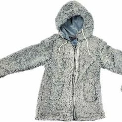 BJØRNSON XANDRA Sherpa Fleece Vest 4 Seizoenen Dames - Zacht - Hoodie / Capuchon - Rits - Maat 44 - Antraciet Melange -Mushie  winkel 550x410 4