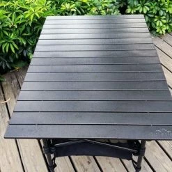 Travel-light Vouwtafel Aluminium 140 X 70 X 70cm Incl. Netvak & Camping Transporttas - Aluminium Roltafel - Campingtafel Aluminium + Staal - Tafelblad Rolbaar - Campingmeubels - Dining Tuintafel - Antraciet Kleur -Mushie  winkel 550x412 29