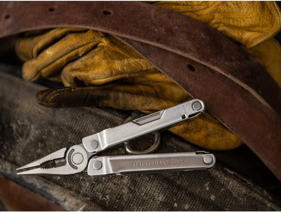 Leatherman Bond Multitool - 14 Functies - RVS - Zilver - Nylon Sheath 2 Leatherman Bond Multitool - 14 Functies - RVS - Zilver - Nylon Sheath - Afbeelding 2