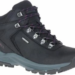 Merrell Erie Mid Leather WP Wandelschoenen Dames - Zwart - Maat 39 -Mushie  winkel 550x416