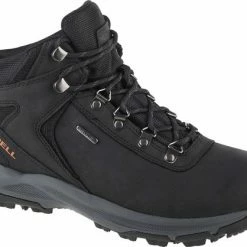 Merrell Erie Mid Leather Wp Wandelschoenen Heren - Black - Maat 42
