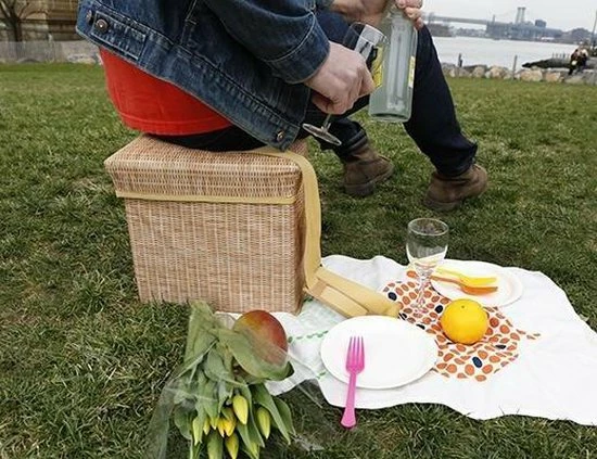 Kikkerland Picnickmand - Koeler Tas & Stoel In 1 - Inklapbaar - Laadvermogen Tot 15KG - Zitgewicht Capaciteit Tot 80KG 5 Kikkerland Picnickmand - Koeler Tas & Stoel In 1 - Inklapbaar - Laadvermogen Tot 15KG - Zitgewicht Capaciteit Tot 80KG - Afbeelding 5