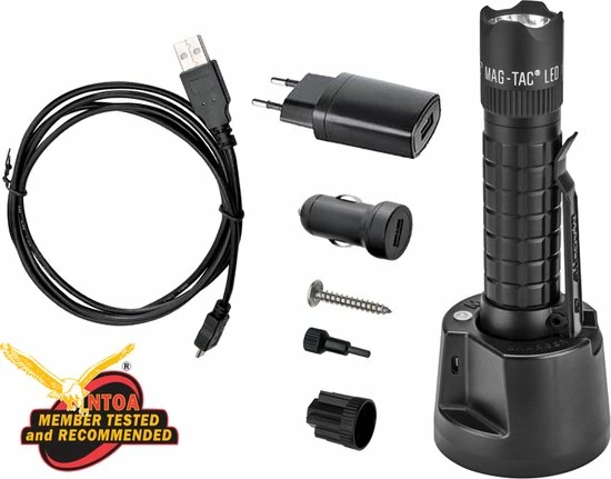 Maglite Mag-Tac - Crowned Rechargeable - LED - 3rd Generation - 671 LUMENS - 185m - Zaklamp - Zwart 6 Maglite Mag-Tac - Crowned Rechargeable - LED - 3rd Generation - 671 LUMENS - 185m - Zaklamp - Zwart - Afbeelding 6
