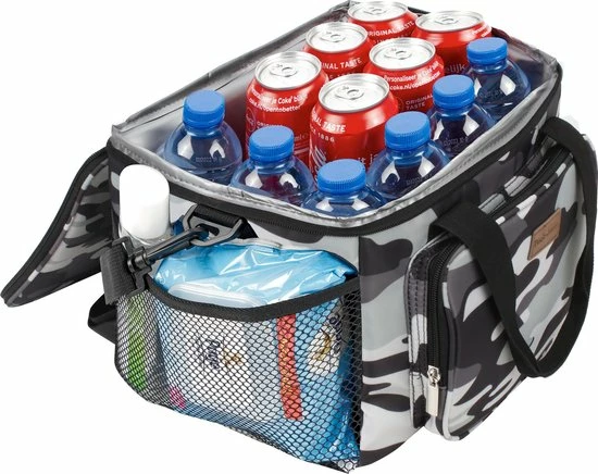 Weve Goods Packaway 4 Laags Geïsoleerde Koeltas - Lunchtas 15 Liter - Camouflage Grijs 4 Weve Goods Packaway 4 Laags Geïsoleerde Koeltas - Lunchtas 15 Liter - Camouflage Grijs - Afbeelding 4