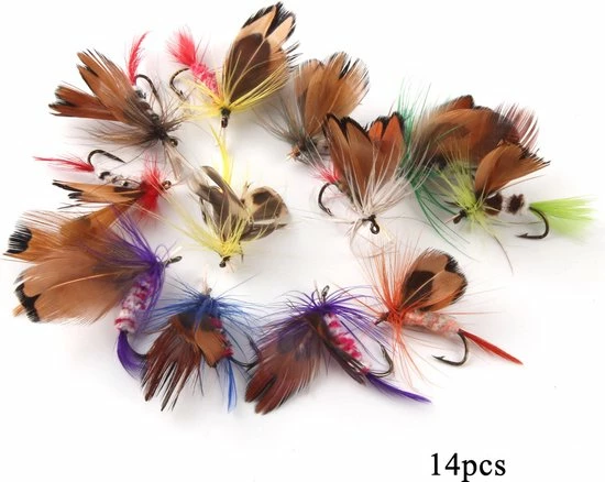 Fish Life Vlieg Vissen Set - Kunstaas Vliegen - 64 Stuks - Vliegaas Set - Forel Lokaas - Met Doos - 16 X 10.5 X 6 CM 6 Fish Life Vlieg Vissen Set - Kunstaas Vliegen - 64 Stuks - Vliegaas Set - Forel Lokaas - Met Doos - 16 X 10.5 X 6 CM - Afbeelding 6