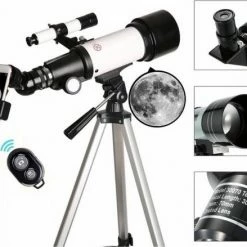 EFLO® Refractor Telescoop Met Sterrenzoeker - Incl. Bluetooth - Microscoop - Smartphone Adapter - 70/300MM