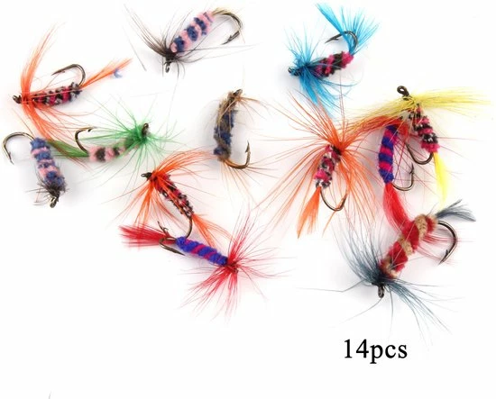 Fish Life Vlieg Vissen Set - Kunstaas Vliegen - 64 Stuks - Vliegaas Set - Forel Lokaas - Met Doos - 16 X 10.5 X 6 CM 5 Fish Life Vlieg Vissen Set - Kunstaas Vliegen - 64 Stuks - Vliegaas Set - Forel Lokaas - Met Doos - 16 X 10.5 X 6 CM - Afbeelding 5