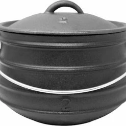 Klarstein Beefalo Potjie Kookpot - Voor Gebruik Op Haarden Of Op De Bbq - Maat M - Gietijzer - Rond Deksel - 6 Liter