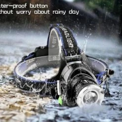 Merkloos LED 8000 Lumen Hoofdlamp - Oplaadbaar.