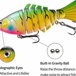 Merkloos Kunstaas Set - 5 Swimbaits - 15 Gram - 10 Cm - Roofvissen - Snoek - Snoekbaars - In Handige Afsluitbare Opbergbox -Mushie  winkel 550x454 4