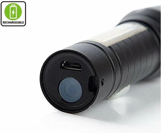 Vintag USB Oplaadbare Zaklamp - Zeer Fel - Waterdicht - Multi Functioneel - LED - Klein 2 Vintag USB Oplaadbare Zaklamp - Zeer Fel - Waterdicht - Multi Functioneel - LED - Klein - Afbeelding 2