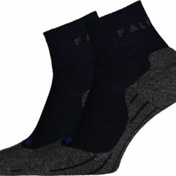 FALKE TK2 Explore Cool Short Wandelsokken Kort Zacht Thermisch Anti-blaar Antizweet Zonder Motief Met Elastische Boord Verkoelend Ademend Sneldrogend Blauw Dames Sportsokken - Maat 37-38 -Mushie  winkel 550x465 2