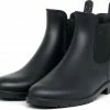 Geweo Regenlaarzen - Wellington Chelsea Laarzen - Kerstmis - Kerstfeest - Christmas Gift - Middelhoge Schoen - Kort Boots - Waterdichte - Dames - Zwart - Maat 40