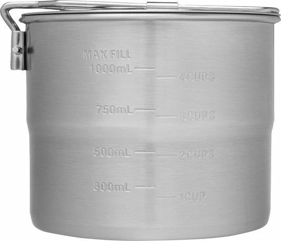 Stanley PMI Stanley The Stainless Steel Cook Set For Two 1,0 L- Camping Cookset - Stainless Steel 6 Stanley PMI Stanley The Stainless Steel Cook Set For Two 1,0 L- Camping Cookset - Stainless Steel - Afbeelding 6