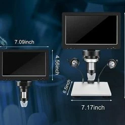 Microlong DM9 Digitale Microscoop Met 7 Inch Verstelbare Display 1080P Full Hd Camera Usb Met 8 Dimbare Led Lichten -Mushie  winkel 550x475 1