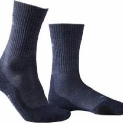 FALKE TK2 Explore Wool Wandelsokken Dikke Versterkte Thermische Sokken Zonder Patroon Met Medium Padding Lang En Warm Voor Wandelen Winter Merinowol Blauw Heren Sportsokken - Maat 44-45 -Mushie  winkel 550x478 4
