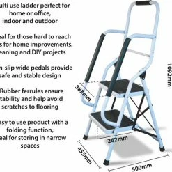 Aidapt Opstapkruk Met Leuning - 2 Treden -Mushie  winkel 550x479