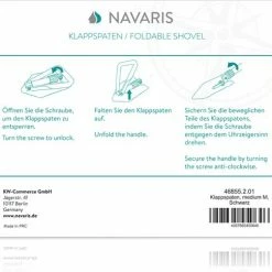 Navaris Multifunctionele Compacte Vouwbare Pionierschep - Vouwschop Met Tas Voor Kamperen, Wandelen, Trekken, Survival - Handzame Schep -Mushie  winkel 550x485 2