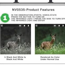 DrPhone MONO2 - Monoculaire Nachtzicht Telescoop 720P - 5X35 - Optische Digitale Nachtvision - Infrarood HD Met Foto/Video-opname/Afspelen/Functie - Nightvision Zwart -Mushie  winkel 550x485 3