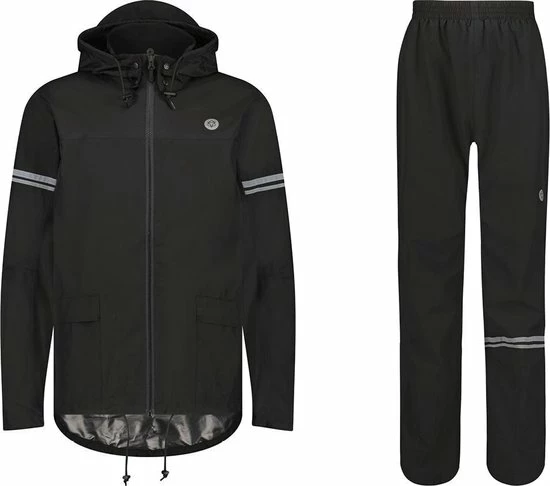 AGU Original Regenpak Essential - Zwart - XXL - Dames & Heren - Waterdicht & Ademend 14 AGU Original Regenpak Essential - Zwart - XXL - Dames & Heren - Waterdicht & Ademend - Afbeelding 14