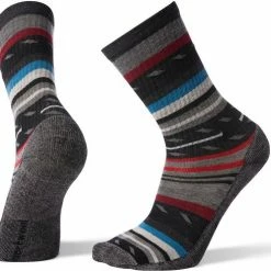 SMARTWOOL Hike Light Margarita Crew - Wandelsokken - Zwart/Gestreept