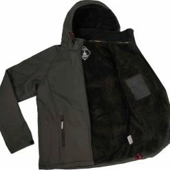 BJØRNSON Hamm Softshell Winterjas Heren - Teddy Winddicht - Maat XL - Zwart -Mushie  winkel 550x497 1