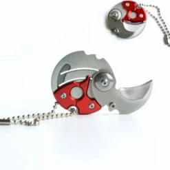 J.I.P Zakmes - Munt Mes - Coin Knife - Survival Tool - Sleutelhanger - Rood