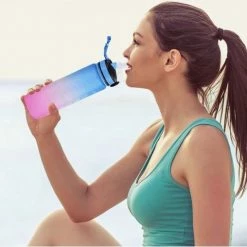 Designed On 45th | Motivatie Waterfles | Drinkfles 1 Liter | Waterfles Met Tijdmarkering | Drinkfles Met Rietje | BPA Vrij -Mushie  winkel 550x508 3