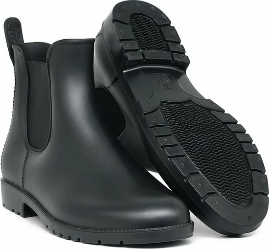 Geweo Regenlaarzen - Wellington Chelsea Laarzen - Kerstmis - Kerstfeest - Christmas Gift - Middelhoge Schoen - Kort Boots - Waterdichte - Dames - Zwart - Maat 40 4 Geweo Regenlaarzen - Wellington Chelsea Laarzen - Kerstmis - Kerstfeest - Christmas Gift - Middelhoge Schoen - Kort Boots - Waterdichte - Dames - Zwart - Maat 40 - Afbeelding 4