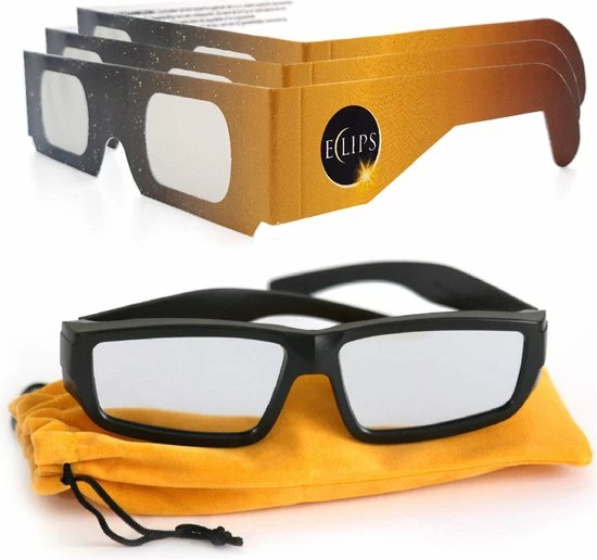Eclipsbrillen.nl Eclips Bril Voor Zonsverduistering - 3+1 Eclipsbrillen - Familieverpakking 1 Eclipsbrillen.nl Eclips Bril Voor Zonsverduistering - 3+1 Eclipsbrillen - Familieverpakking