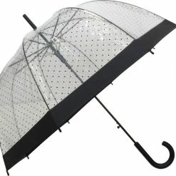 Smati Lady Paraplu - Transparant - Opent Automatisch - Zwart - Ø85cm