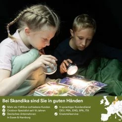 Skandika Campinglamp Tarfala – Kampeerlamp – Tentlamp Oplaadbaar, Traploos Dimbaar, Ophanghaak, USB Aansluiting – 3600 MAh Powerbank – Warm Wit, Koel Wit, 110 H Batterij – Tentlamp Buiten - Camping Lamp – Energieklasse A ++ - Wit -Mushie  winkel 550x517 9