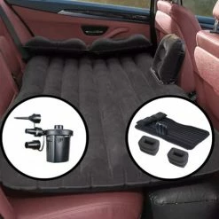 MobileSleep Auto Luchtbed - Auto Bed - Auto Matras - Achterbank En Achterbak - 2 Persoons - Incl. Elektrische Pomp - 175 X 125 CM