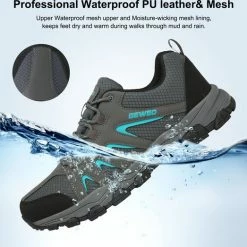 Geweo Wandelschoenen Unisex - Outdoorschoenen - Outdoor Antislip - Waterdicht En Ademend - Extra Comfort - Kerstmis - Kerstfeest - Christmas Gift - Grijs - Maat 38 -Mushie  winkel 550x523 6