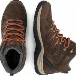 Travelin' Nyborg - Hoge Heren Wandelschoenen - Waterdicht En Ademend - Bruin Leer - Maat 45 -Mushie  winkel 550x525 6