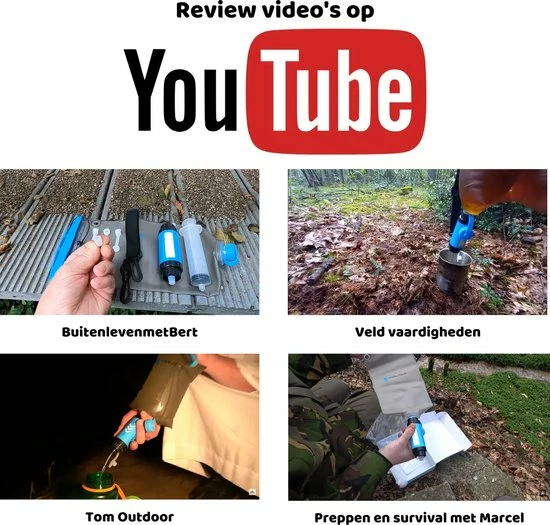 TrailAqua Waterfilter Survival 0.1Micron - Filtert Bacteriën - Snelle Drinkwaterfilter En Waterzuivering Met Waterzak Voor Outdoor, Kamperen, Preppen En Wandelen 4 TrailAqua Waterfilter Survival 0.1Micron - Filtert Bacteriën - Snelle Drinkwaterfilter En Waterzuivering Met Waterzak Voor Outdoor, Kamperen, Preppen En Wandelen - Afbeelding 4