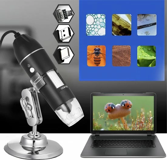 Colony Group - Digitale USB Microscoop - Microscoop Camera - 50-1600 X Vegroting Met 8x LED Verlichting 4 Colony Group - Digitale USB Microscoop - Microscoop Camera - 50-1600 X Vegroting Met 8x LED Verlichting - Afbeelding 4