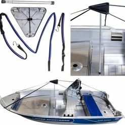 InfraDeskTrading BV Zeilspanner Voor Bootzeil | Boothoes Steunsysteem | Universeel | Supportpole Extra | Voorkom Waterzakken | Uitschuifbaar | Instelbaar