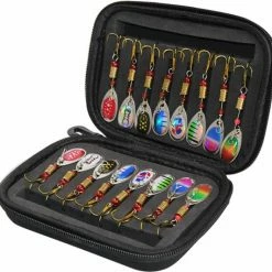 Ipexnl Luxe Kunstaas Set | Spinner Set | Blinkers Voor Snoek En Baars | Hengelsport | Met Gratis Onderlijn | Set Van 16 Stuks