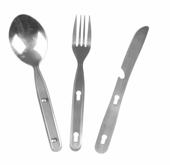 Bo-Camp Bestekset - 3-Delig - RVS - 1-persoons 2 Bo-Camp Bestekset - 3-Delig - RVS - 1-persoons - Afbeelding 2