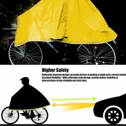 Anyoo Waterdichte Fietsponcho Fiets Regenjas Jas Capes Lichtgewicht Compact Herbruikbaar Voor Jongens Mannen Vrouwen Volwassenen -Mushie  winkel 550x534 3