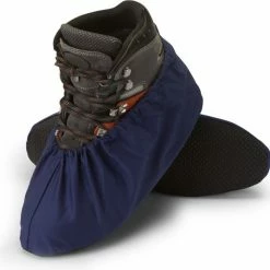 Overschoen-Kampioen 2 PAAR - Overschoen Witte Zool - Antislip - Maat 40-45 Marine Blauw - Wasbaar