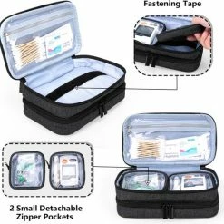 Merkloos Insuline Koeltas Etui Diabetes Tasje Met Ijspak Diabetes Clutch Zwart -Mushie  winkel 550x537 2