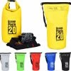 Merkloos Relaxdays Ocean Pack 20 Liter - Waterdichte Tas - Strandtas - Zeilen - Outdoor Plunjezak - Geel