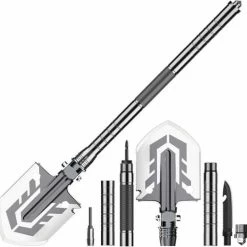 AJOTEQPT Pioniersschep - Multifunctionele Schep - Uitklapbare Camping Schop - Survival Kit - Multitool Shovel