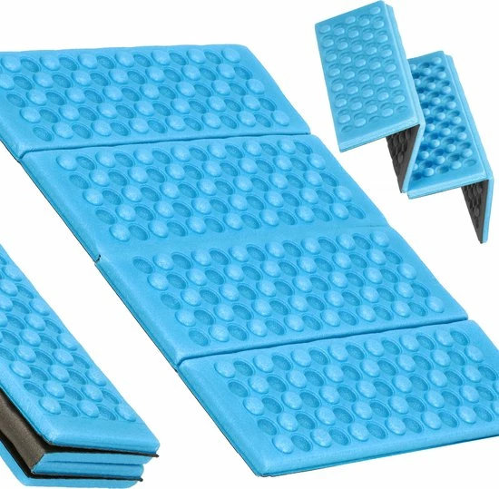 Springos Zitmat | Opvouwbaar Zitmatje | Zitkussen | 28 X 40 X 1 Cm | Blauw 3 Springos Zitmat | Opvouwbaar Zitmatje | Zitkussen | 28 X 40 X 1 Cm | Blauw - Afbeelding 3