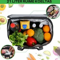 Brisby 4 Laags Geïsoleerde Koeltas - Boodschappentas 21 Liter - Bloemetjes -Mushie  winkel 550x540 4